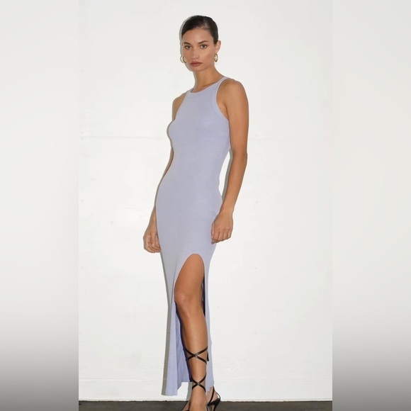 LNA Candi Rib dress in heather iris NWT - Picture 2 of 4